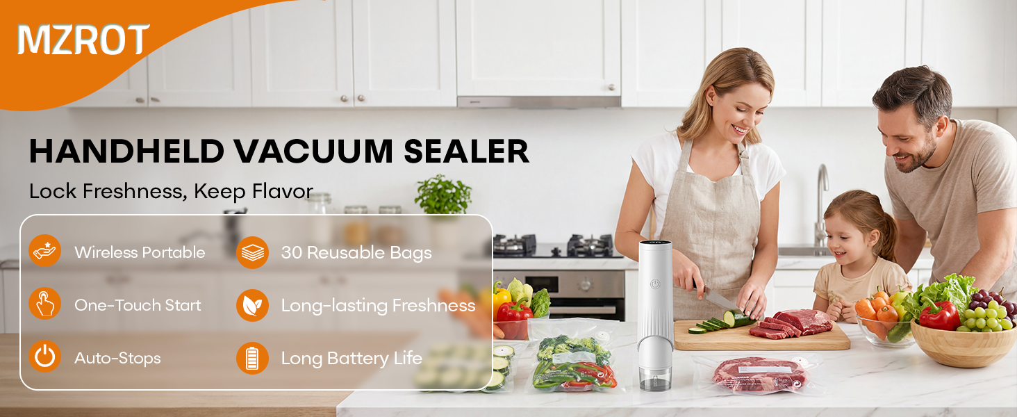 MZROT Handheld Food Sealer
