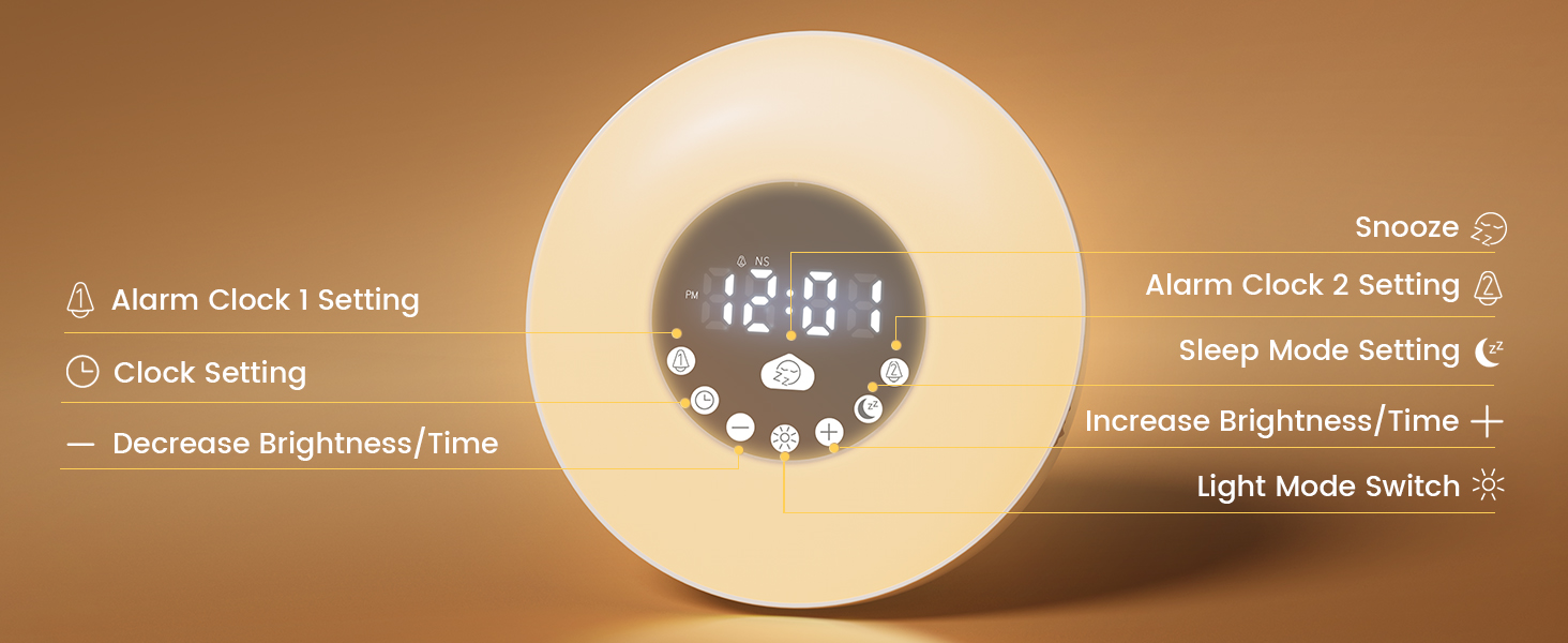 Sunrise alarm clock