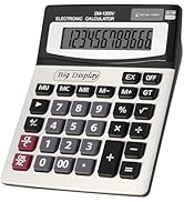 DANRONG Desk Calculator, Extra Large 4in LCD Display, 12 Digits, Solar & Battery Dual Power, Calc...