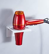 Oukimly Blow Dryer Holder Wall Mounted, Hair Dryer Holder, Metal Hair Tool Organizer for Blow Dry...