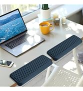 Arm Rest for Desk, L-Shaped Memory Foam Elbow Pads with Non-Slip Base, 2-Piece Ergonomic Desk Edg...