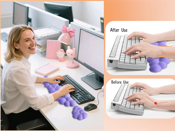 Keyboard Wrist Rest Mouse Wrist Support Set