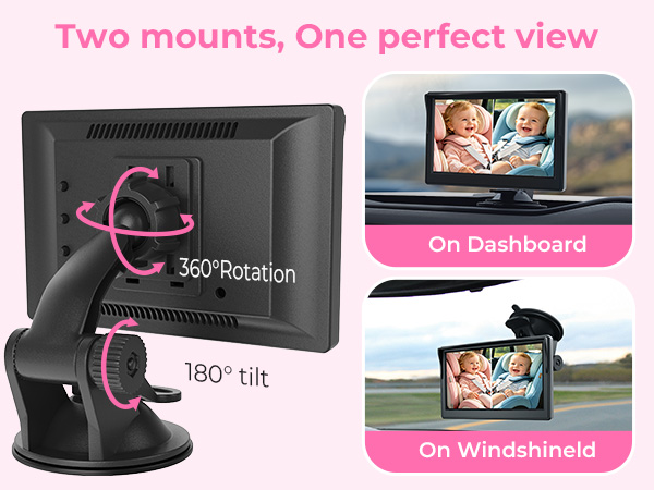 baby car monitor with camera