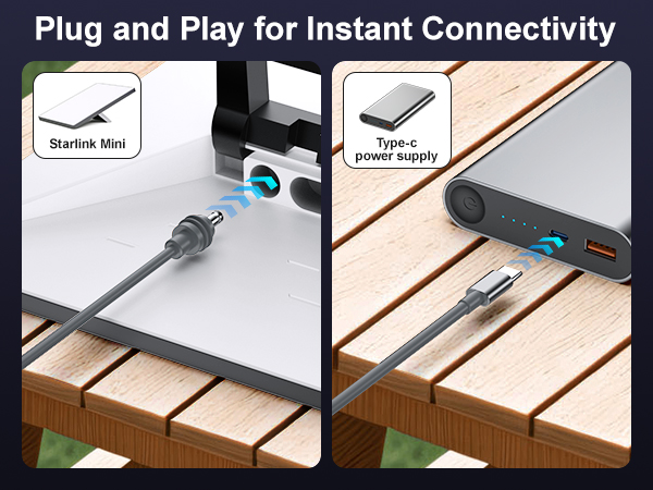 starlink mini USB C to DC Power Cable