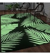 GENIMO Outdoor Rug 5' x 8' Waterproof for Patios Clearance, Reversible Outdoor Plastic Straw Camp...