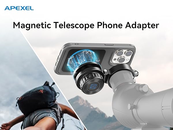 APEXEL Magnetic Telescope Phone Adapter