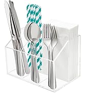 Utensil Holder Silverware Caddy Countertop Cutlery Organizer For Napkins Flatware Spoon Fork Knif...