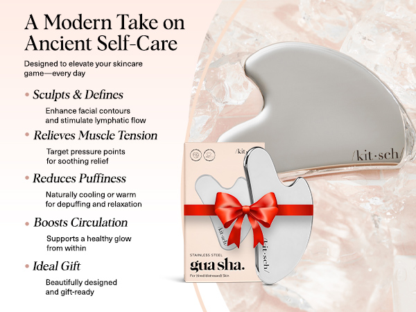 Stainless Steel Gua Sha Lymphatic Drainage Massager for Face Chin Jawline Shaper Double Chin Reducer