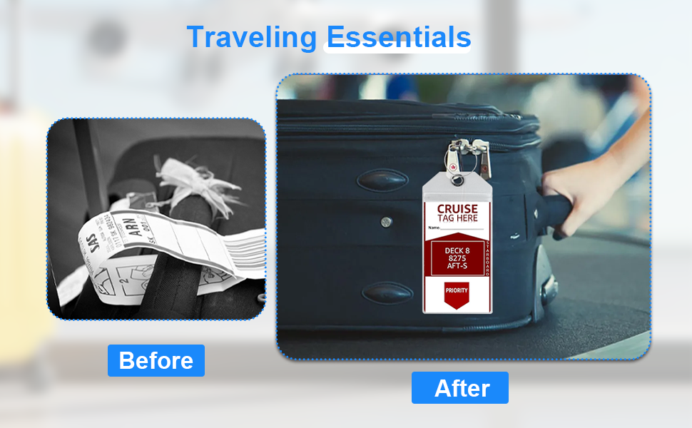 8-Pack Luggage Tag
