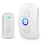 KERUI Wireless Doorbell Door Bell Chime 4 Volume Levels 32 Chimes Door Bells 1000ft Long Range Do...