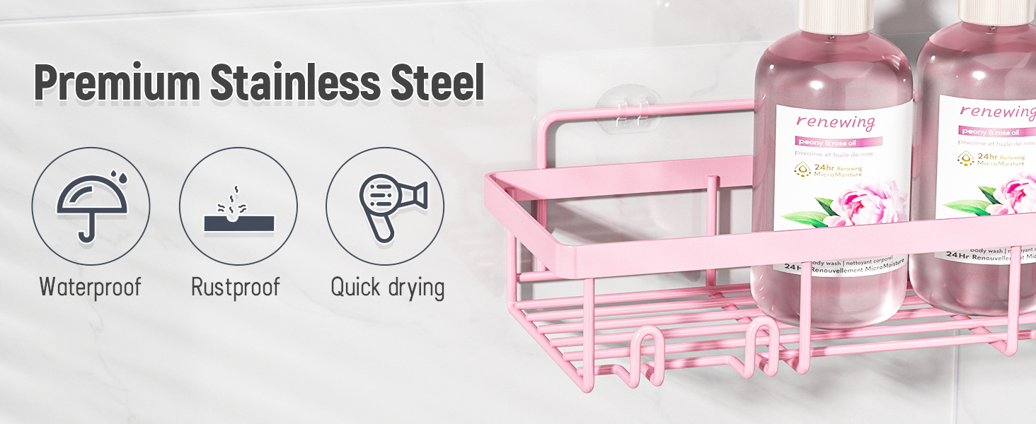 shower caddy pink