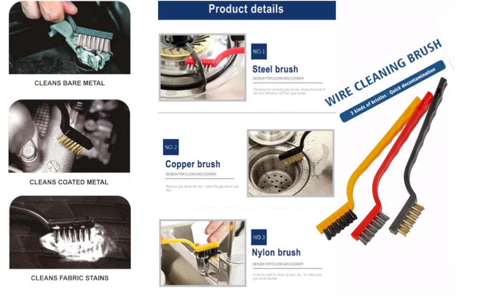 10pcs Auto Car Detailing Brush Set