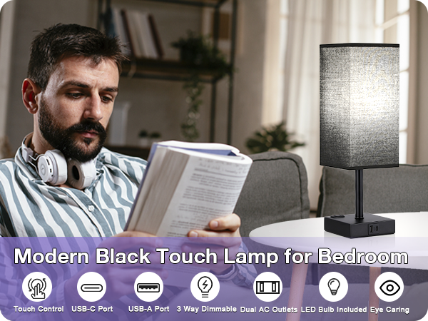 black lamp for bedroom