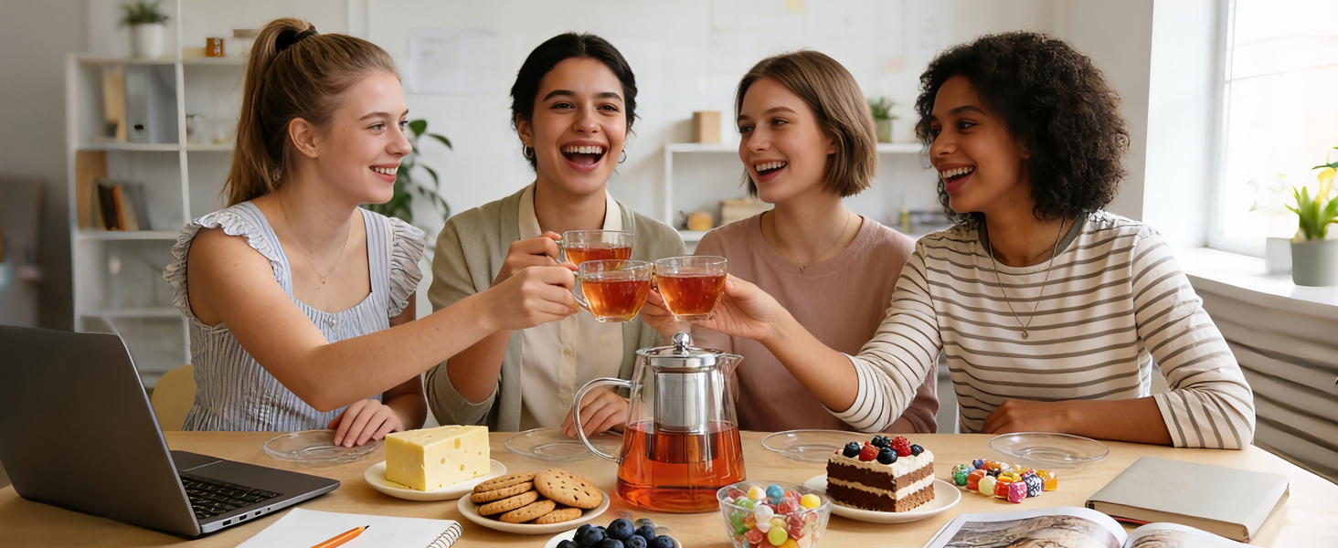 Glass Teapot Stovetop 32 OZ, Borosilicate Clear Tea Kettle
