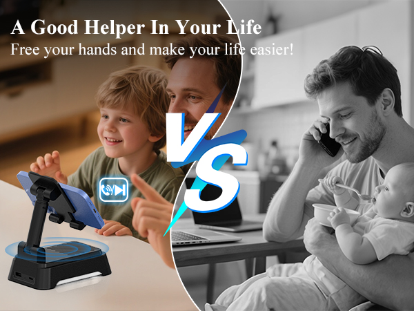 Bluetooth speaker with phone holder