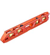 Torpedo Level, Magnetic Conduit Level with 4 Vials, V-Groove and Magnet Track, Aluminum Alloy Con...