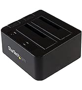 StarTech.com Dual-Bay USB 3.1 to SATA Hard Drive Docking Station, USB 3.1 (10 Gbps), External 2.5...