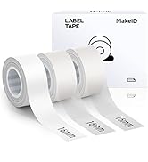 MakeID L1 Q1 E1 Label Maker Tape Adapted Label Print Paper Refills Standard Laminated Office Labe...