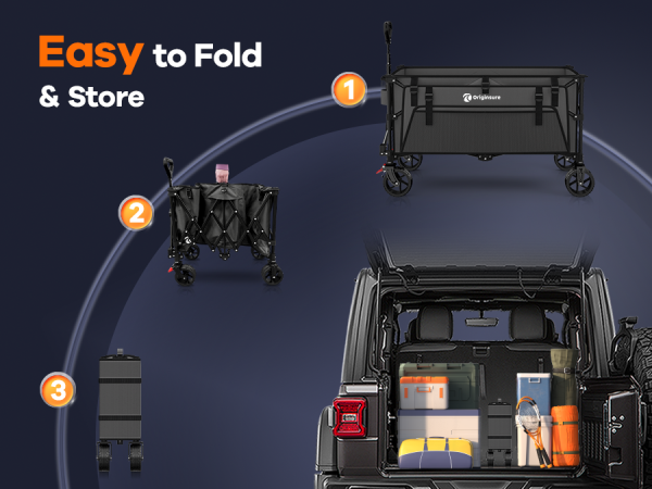 folds up really small for easy storage and easily turns corners