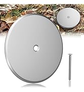 Wuno Shop 7 Inch Cleanout Cover Plate, Round Cleanout Plug Access Hole Covers, Blank Flat Cover P...