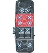 Giantex Full Body Massage Mat with Heat, Back Massage Chair Pad with 10 Vibration Motors, Auto Sh...