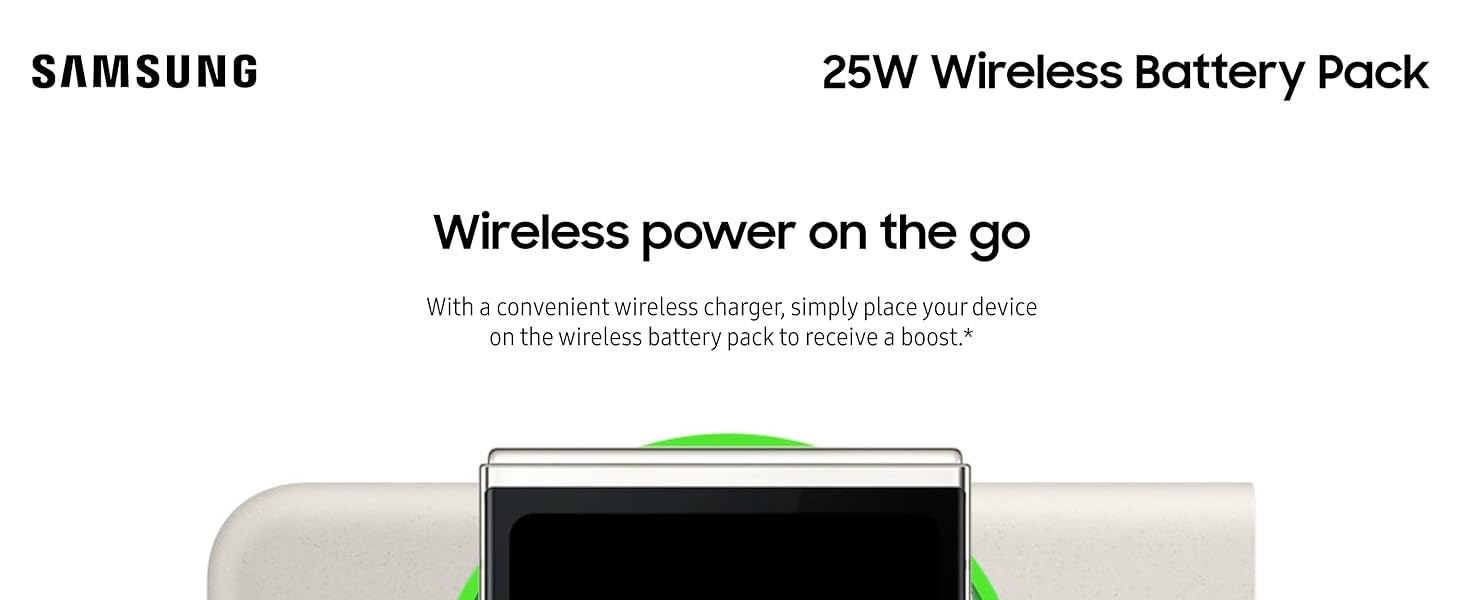 25W Wireless Battery Pack