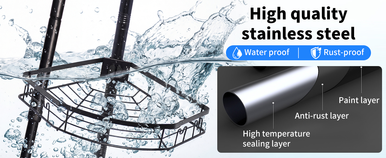 Corner Shower Caddy Tension Pole