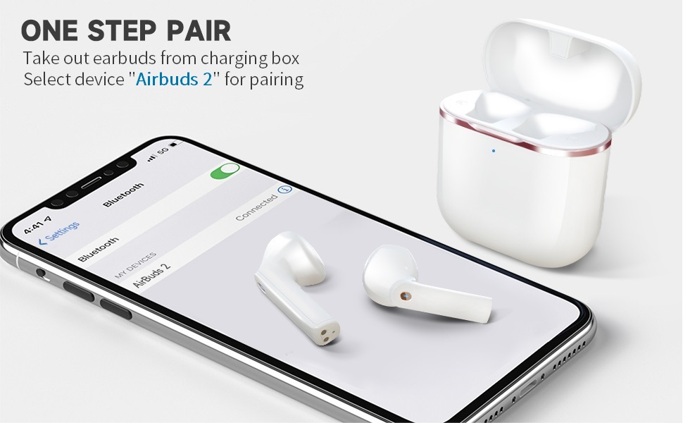 one step pairing earphones