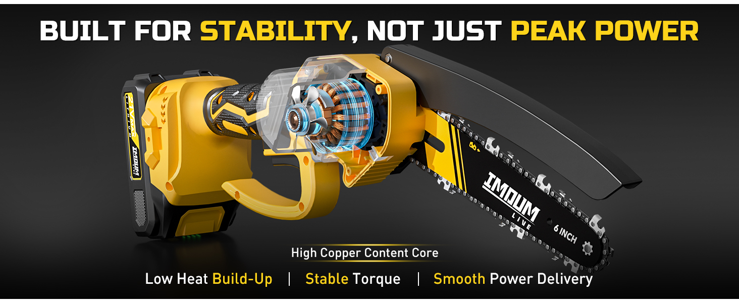 upgraded motor with more stability and power