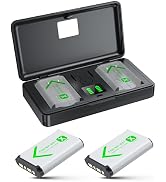 NP-BX1 Replacement Battery 2-Pack &amp; 2-Channel USB Charger for Sony NP-BX1/M8, ZV-1, ZV-1 II, Cybe...