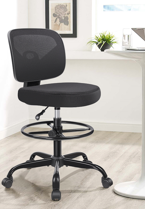 office chair with foot rest