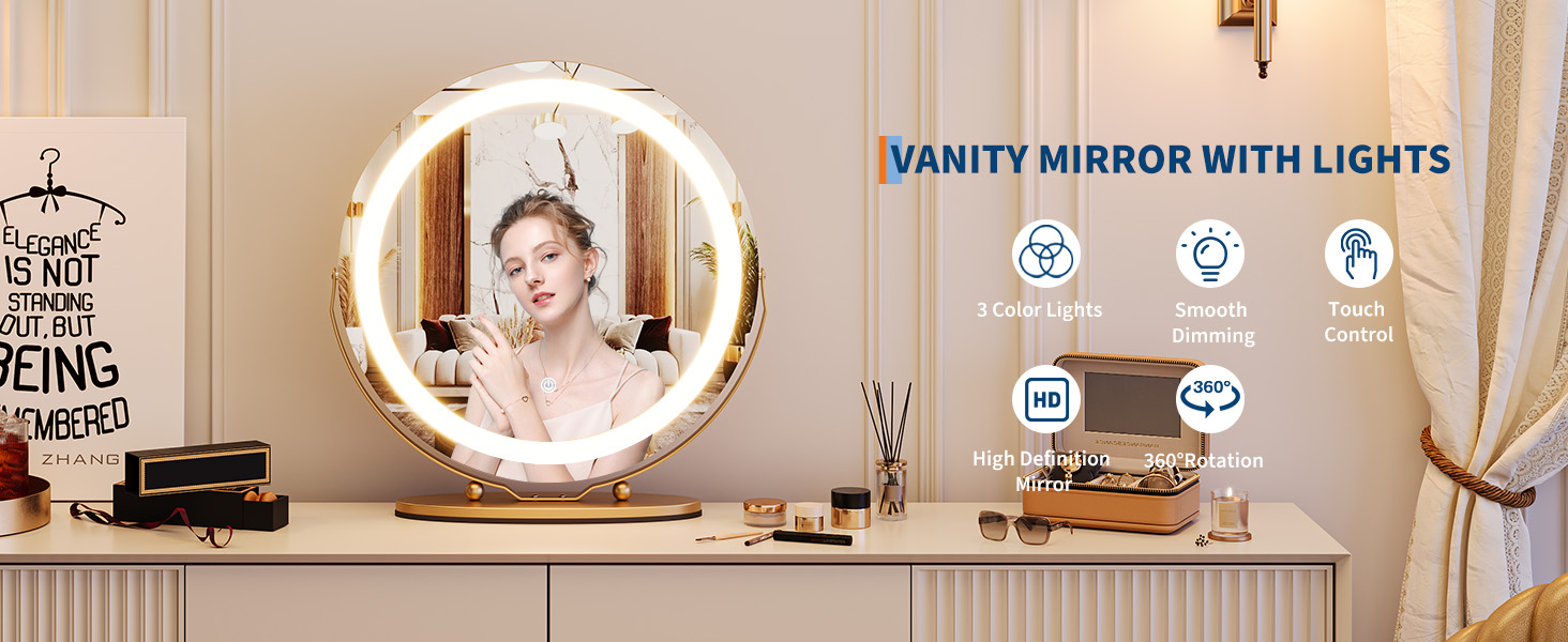 vanity mirror with light