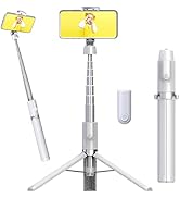 Colorlizard Selfie Stick Tripod with Remote, Phone Tripod with Extendable Phone Holder, Portable ...