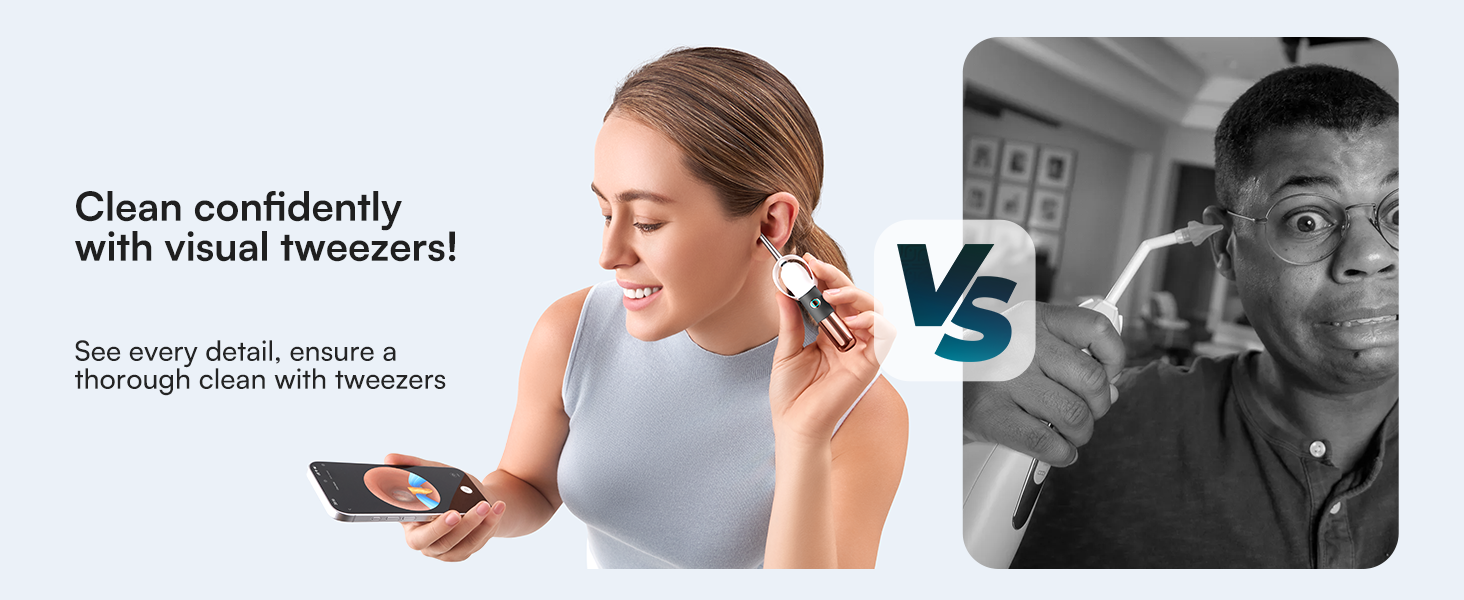 Clean confidentlywith visual tweezers!
