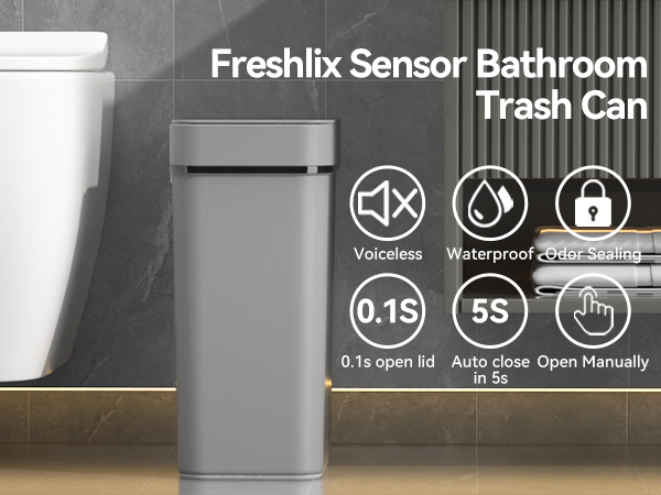 Touchless Bathroom Trash Can