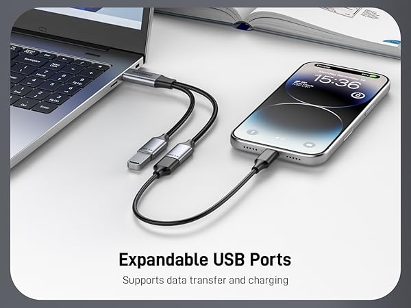 USB 3.0 Splitter 1 in 2 Out Cable