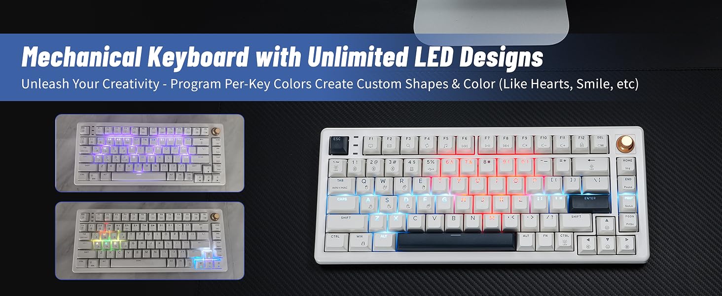 Mechanical Keyboard with Unlimited LED Designs