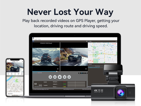car camera dash cam front and rear