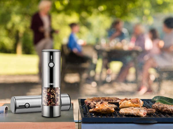 electric salt and pepper grinder set