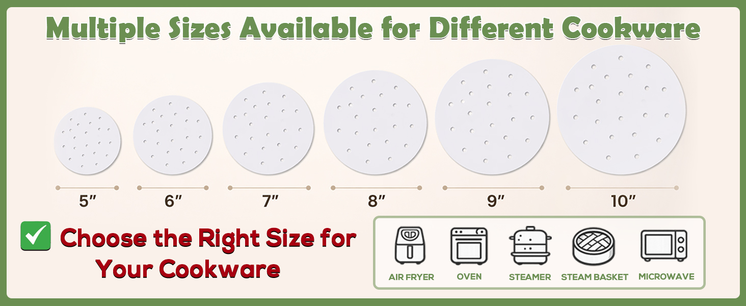 perforated parchment paper for air fryer