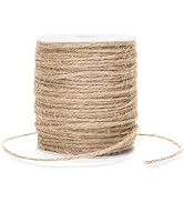 G2PLUS Natural Jute Twine String, 3mm Jute Garden Twine, 328 Feet Jute Twine String for Crafts, 3...