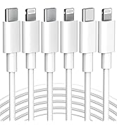 Aukelan USB C to Lightning Cable for iPhone Charger 3Pack 6 FT MFi Certified Fast Charging Cord, ...