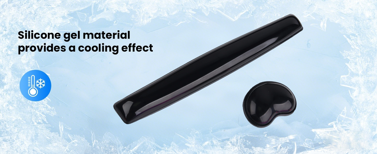 silicone gel materialprovides a cooling effect