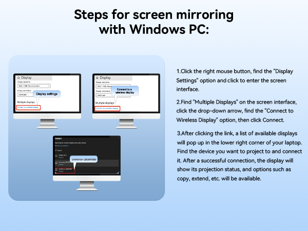 steps with Windows PC