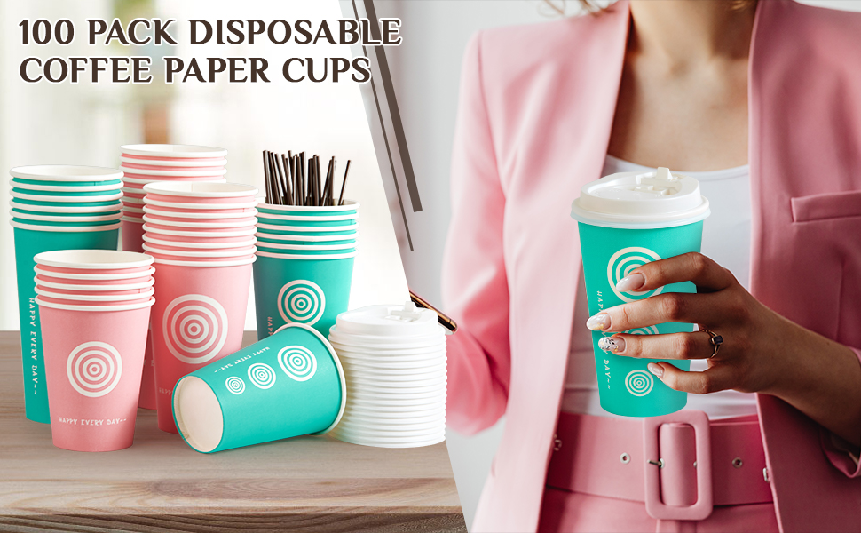 disposable paper coffee cup