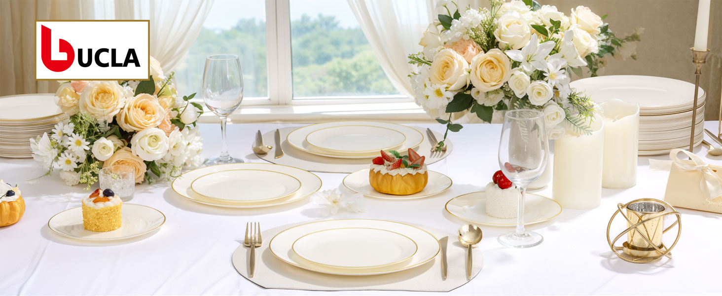 IVORY PLASTIC PLATES