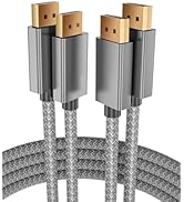 Itramax DisplayPort Cable for Laptop 10FT/2Pack,8K 60Hz DP1.4 Male Ultra High Speed Cord for PC/T...