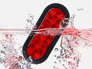 6inch oval trailer lights red 10led brake stop turn signals lighting for truck trailer rv camper 