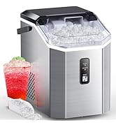 COWSAR Nugget Ice Maker Countertop, Chewable Nugget Ice Cubes Machine, Quick Ice Making 34Lbs/Day...
