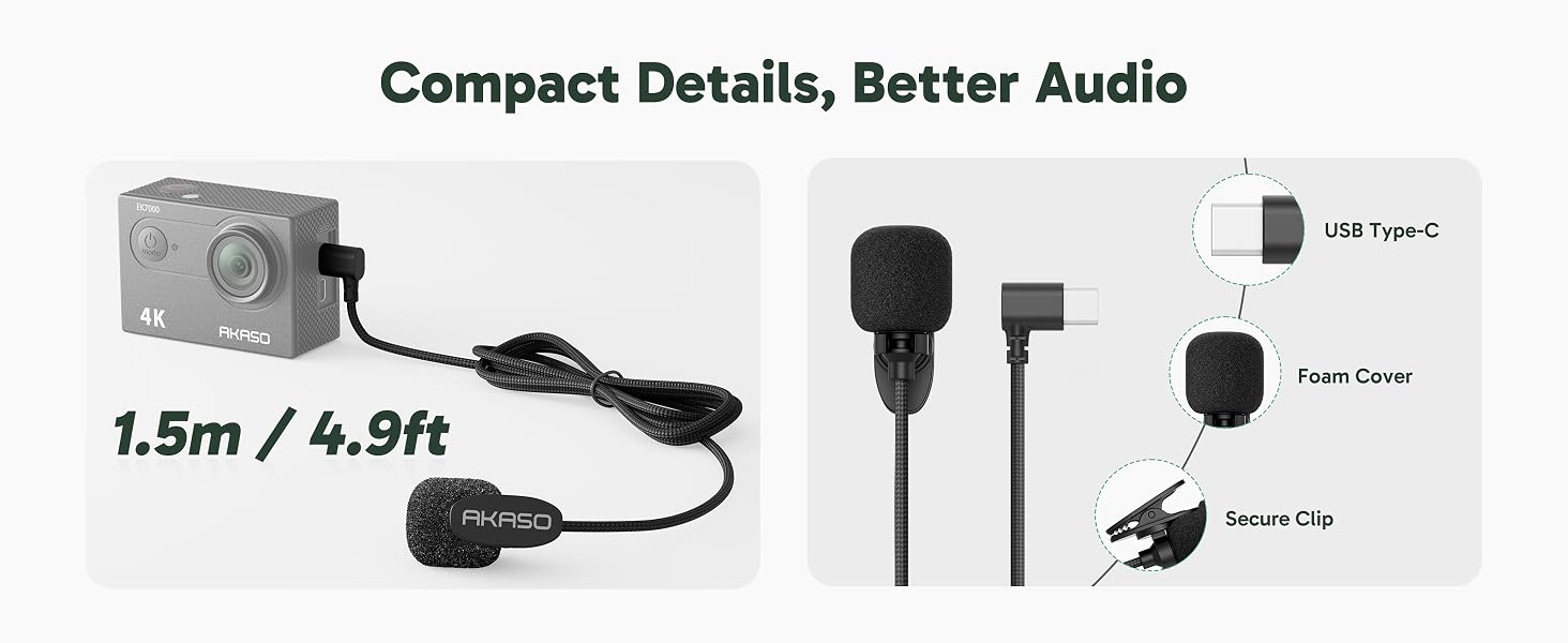 AKASO External Microphone